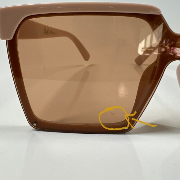 Sunglasses Oversized square soft pink  sunglasses baddie soft girl academia - Picture 4 of 9